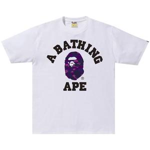 Футболки BAPE Color Camo College Tee "White/Purple"