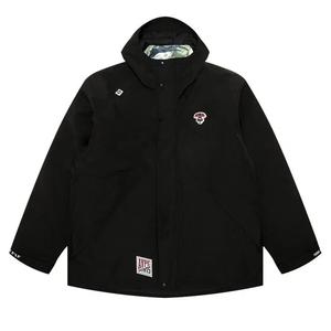 Куртки AAPE Moonface Logo Hooded Down Jacket 'Черный'