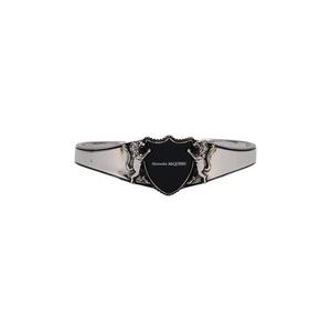 Браслеты Alexander McQueen Shield Bracelet «Серебряный»