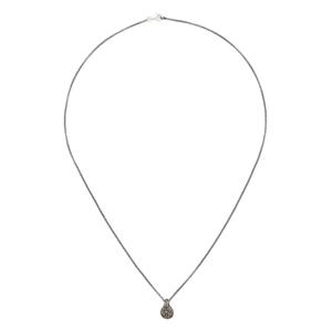 Серебряное колье с бриллиантами