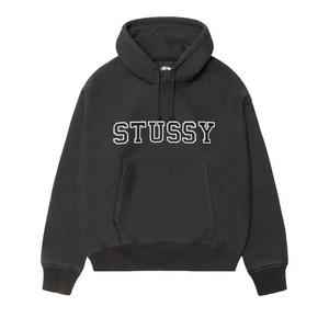 Топы Stussy Felt Applique Hoodie 'Черный'