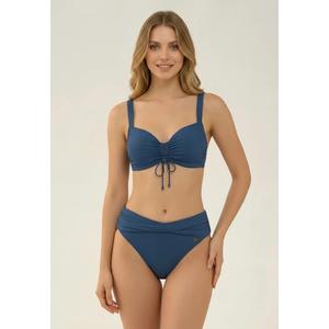Waterlily Shines Penny Blue Plus Cup Топ с драпировкой спереди