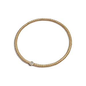 Колье Snakelet из желтого золота с бриллиантами
