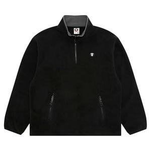 Свитер AAPE Now Moonface Half-Zip Sweater 'Черный'