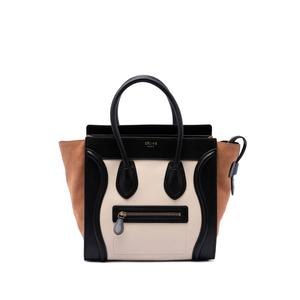 Сумка-тоут Tricolor Calfskin and Suede Luggage размера микро (2012 год)