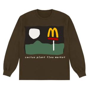 Футболки Cactus Plant Flea Market x McDonald's 24/7 Long-Sleeve «Clove»