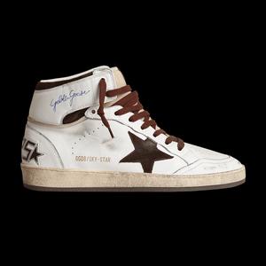 Кроссовки Golden Goose Sky Star High «Белый шоколад коричневый»
