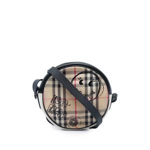 Сумка через плечо круглая 2000-2017 House Check Canvas and Calfskin Cartoon Print Round