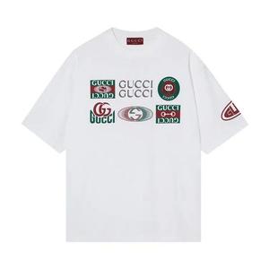 Футболка с коротким рукавом Gucci Multi Logo 'White'