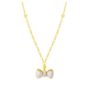 TOMEI Diamond Cut Collection Little Joy ожерелье, желтое золото 916/22K