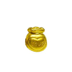 [СПЕЦИАЛЬНЫЙ] Подвеска-мешочек для денег LITZ 999 (24K) из золота EPC0877 (0,11 г+/-)