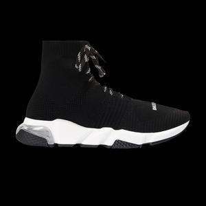 Кроссовки Balenciaga Speed Lace-Up Clear Sole 'Черный белый'