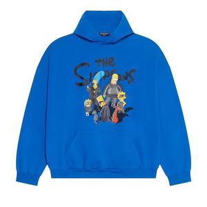 Топы Balenciaga x The Simpsons Hoodie 'Индиго'