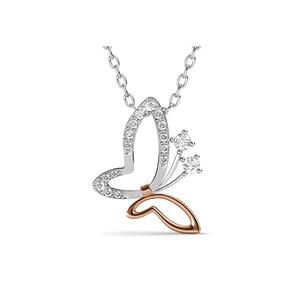 Ожерелье с подвеской-бабочкой, украшенное кристаллами SWAROVSKI®