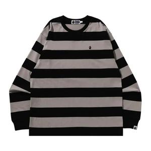 Футболки с длинным рукавом BAPE Ape Head One Point Hoop Long-Sleeve Tee «Черный»