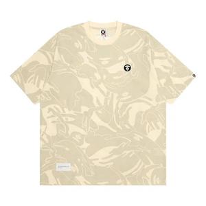 Футболки AAPE Moonface Embroidered Camo Tee 'Ivory/Multi'