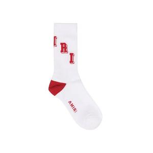 Носки и колготки Amiri Red Collegiate Tube Socks 'White'