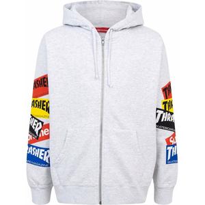 Худи Thrasher на молнии с логотипом