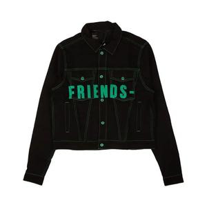 Джинсовые куртки Vlone Friends Denim Jacket 'Black/Purple'