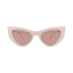 Солнцезащитные очки Gucci Cat Eye-Frame Injection 'Слоновая кость/Золото/Красный'