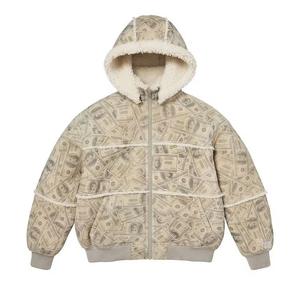Бомберы Supreme x MM6 Maison Margiela Капюшонный бомбер из овчины 'Money'