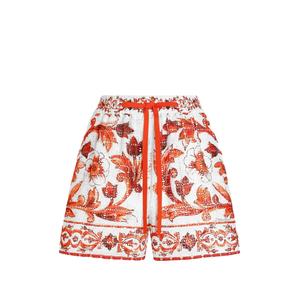 Рубашка с английской вышивкой и принтом Majolica