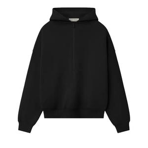 Худи с половиной молнии Fear of God Essentials Property Lounge Half Zip Hoodie 'Black'