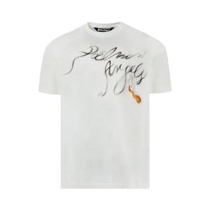 Футболки с коротким рукавом Palm Angels Foggy T-Shirt 'Офф-белый/Черный'