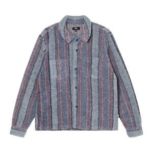 Рубашки на пуговицах Stussy Stripe Sherpa Shirt 'Blue'