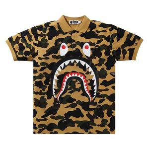 Поло BAPE 1st Camo Shark Polo 'Yellow'