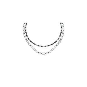 Karl lagerfeld колье с черными и белыми кристаллами KLAYC01