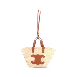 Сумка-тоут Classic Panier Basket из рафии и кожи для подростков
