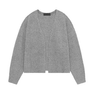 Кардиганы Fear of God Essentials Heavy Waffle Cardigan 'Dark Heather'