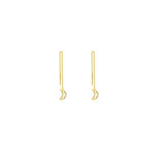 5G Gold Collection 375/9K Золотая цепочка-капля серьги-гвоздики S18