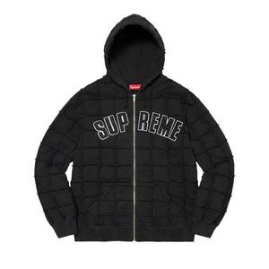 Толстовки Supreme Reverse Patchwork Zip Up Hooded Sweatshirt 'Black'