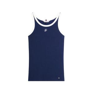 CONTRAST BIND RIB TANK