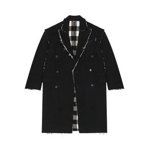 Верхняя одежда Balenciaga Double Face Check Пальто 'Черный/Белый'