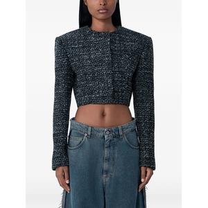Укороченный твидовый жакет G-Crop-G