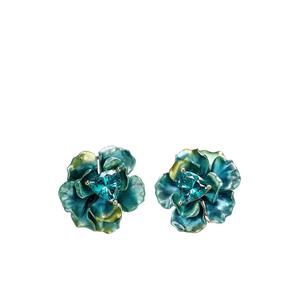 Серьги-гвоздики Aurora Rose из желтого золота