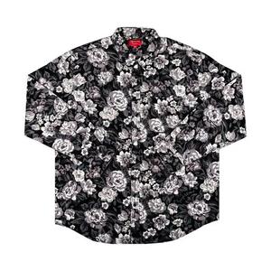 Рубашки на пуговицах Supreme Digi Floral Corduroy Shirt 'Black'