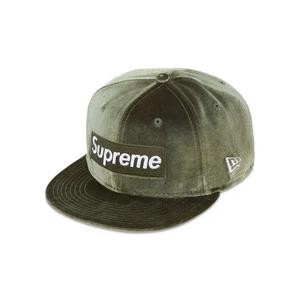 Шляпы Supreme Velour Box Logo New Era 'Оливковый'