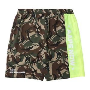 AAPE Neon Colour Block Logo Shorts «Зелёные/Мульти»