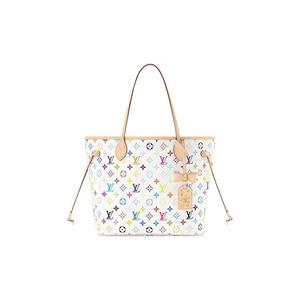 Сумки-тоут Louis Vuitton x Takashi Murakami Neverfull MM 'Мультиколор/Белый монограмный холст'