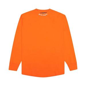 Футболки Palm Angels Classic Logo Over Long-Sleeve Tee 'Orange/White'