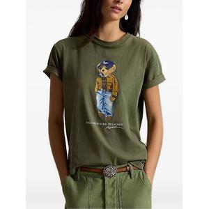 Хлопковая футболка с логотипом Polo Bear