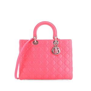 Большая сумка-тоут Lady Dior Bag Cannage Quilt Lambskin