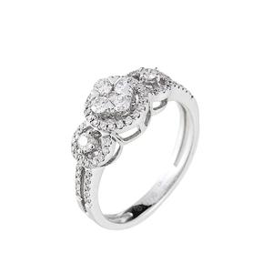 LITZ 18K Белое золото Кольцо с бриллиантом DR2444