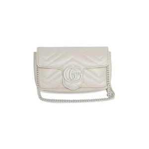 Сумки через плечо Gucci GG Marmont Matelasse Super Mini Bag 'White'