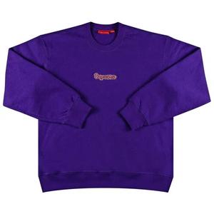 Круговые свитшоты Supreme Gonz Logo Crewneck 'Purple'