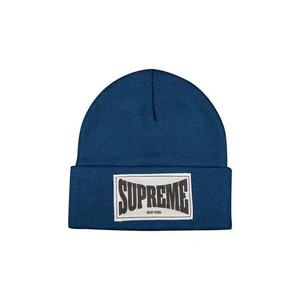 Шапки Supreme Woven Label Beanie 'Шифер'